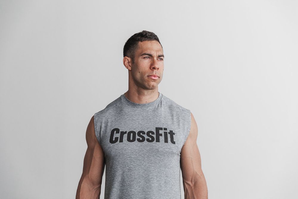 NOBULL Crossfit®  Tişört Erkek - Gri - Turkiye (AFU-421890)